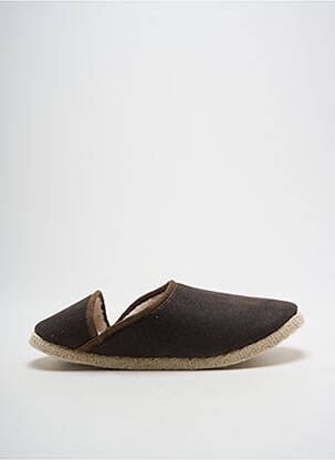 Chaussons/pantoufles bout rond bout rond marron RONDINAUD homme