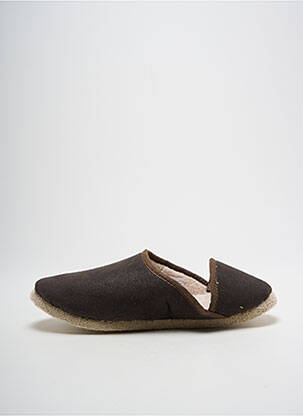 Chaussons/pantoufles bout rond bout rond marron RONDINAUD homme