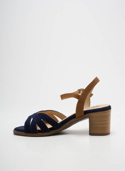 Sandales/nu pieds fermeture bride(s) talon de 4 à 6cm bleu REBELLES femme