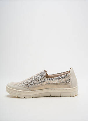 Slip ons voute plantaire talon plat jusqu'à 3cm beige REMONTE femme