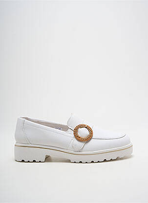 Mocassins voute plantaire talon plat jusqu'à 3cm blanc REMONTE femme