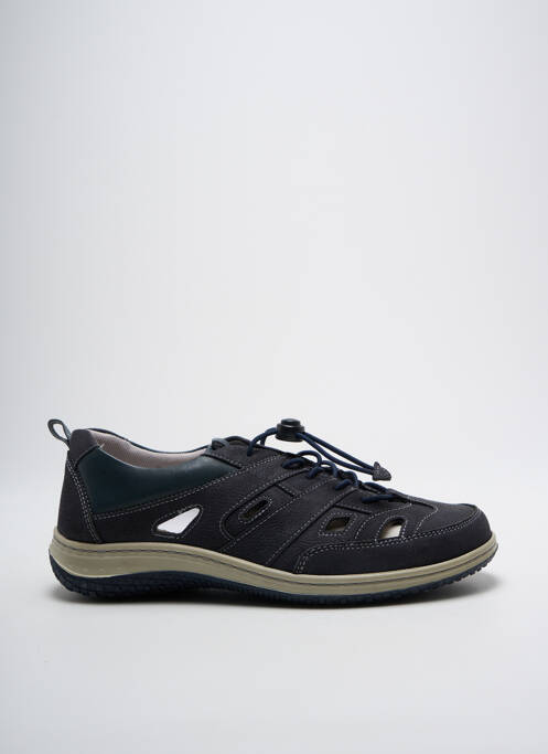 Baskets fermeture elastique bout rond bleu ARIMA homme