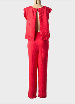 Combi-pantalon tissage crêpe manches courtes rouge VILA femme