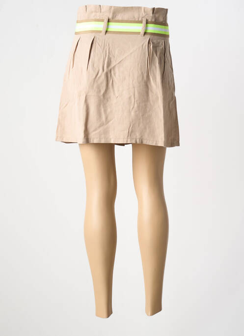 Jupe courte beige TEDDY SMITH pour femme