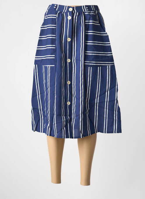 Jupe mi-longue bleu MINIMUM pour femme