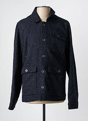 Manteau court coupe droite sans capuche bleu CASUAL FRIDAY homme