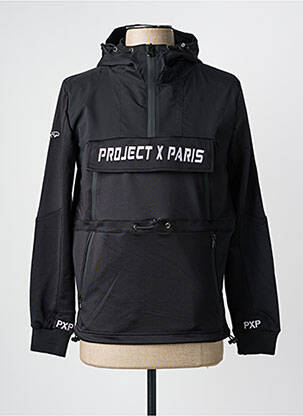 Sweat-shirt à capuche poches manches longues noir PROJECT X PARIS homme