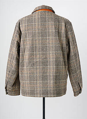 Manteau court col chemisier sans capuche marron MINIMUM homme