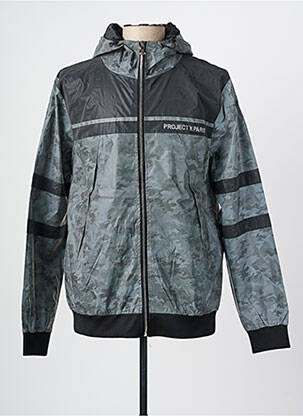 Veste casual resserrée sur le bas noir PROJECT X PARIS homme