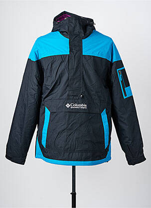 Imperméable finition intérieure doublée a capuche noir COLUMBIA homme