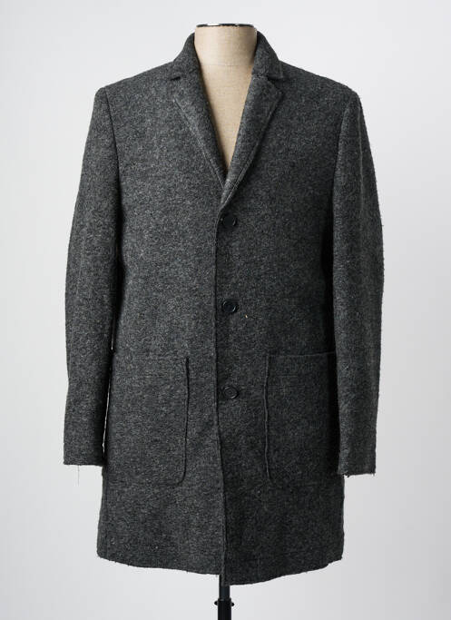 Manteau long gris MINIMUM pour homme
