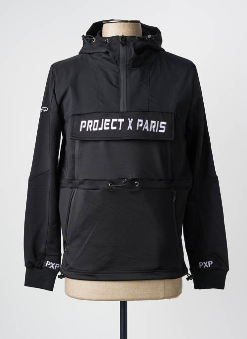 Sweat-shirt à capuche noir PROJECT X PARIS pour homme