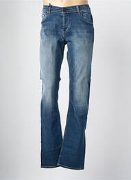 Jeans coupe droite fermeture boutonnée sur le devant taille normale bleu DONOVAN homme