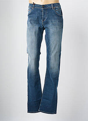 Jeans coupe droite fermeture boutonnée sur le devant taille normale bleu DONOVAN homme