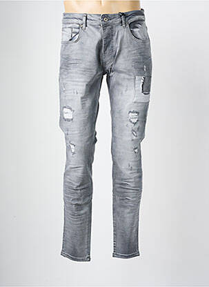 Jeans coupe slim fermeture boutonnée sur le devant taille normale gris PROJECT X PARIS homme