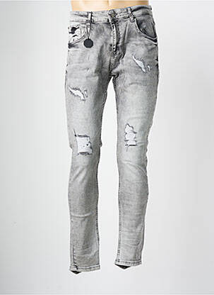 Jeans skinny stretch taille normale gris PROJECT X PARIS homme