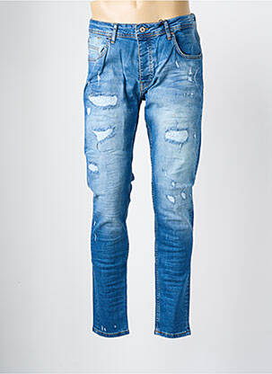 Jeans coupe slim fermeture boutonnée sur le devant taille normale bleu PROJECT X PARIS homme