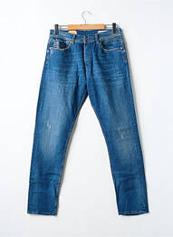 Jeans coupe droite fermeture boutonnée sur le devant taille normale bleu KAPORAL homme