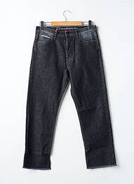 Jeans coupe droite fermeture boutonnée sur le devant taille normale noir DONOVAN homme