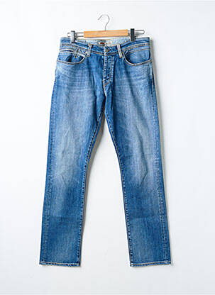 Jeans coupe droite fermeture boutonnée sur le devant taille normale bleu TEDDY SMITH homme