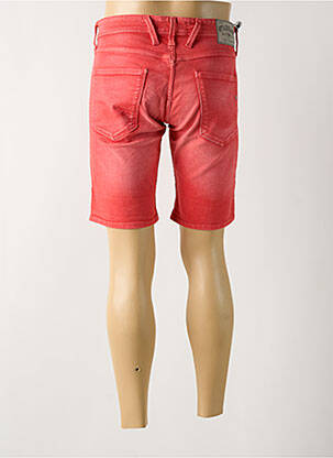 Bermuda tissage denim taille normale rouge REPLAY homme