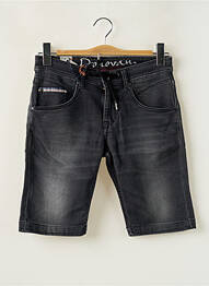 Bermuda coupe droite noir DONOVAN homme
