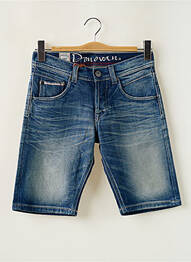 Bermuda coupe droite bleu DONOVAN homme