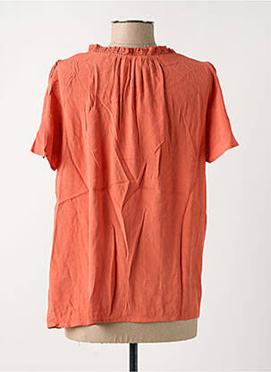 Blouse manches courtes manches courtes orange GRACE & MILA femme