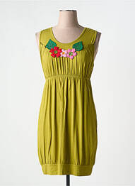 Robe courte sans manche sans manche vert MAMATAYOE femme