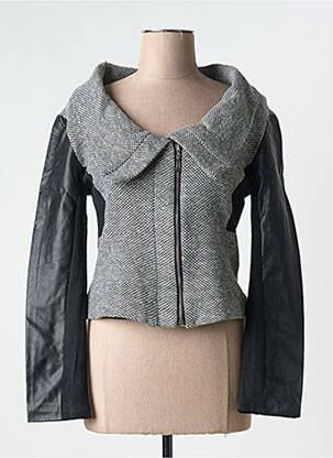 Veste casual coupe cintrée gris BAMBOO'S femme