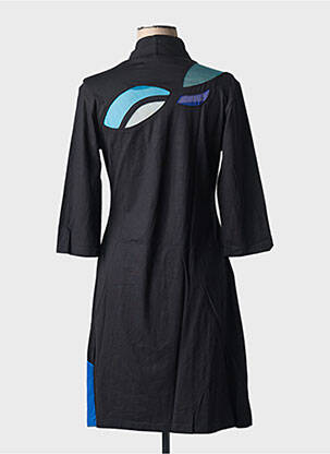 Robe courte manches 3/4 manches 3/4 noir PYGMEES femme
