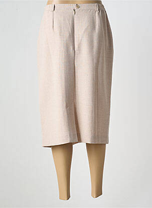 Jupe mi-longue coupe droite beige FRANCOISE DE FRANCE femme