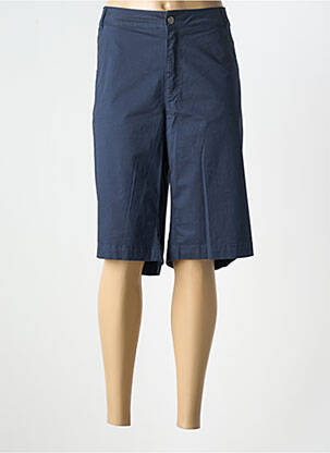 Bermuda tissage popeline taille normale bleu CISO femme