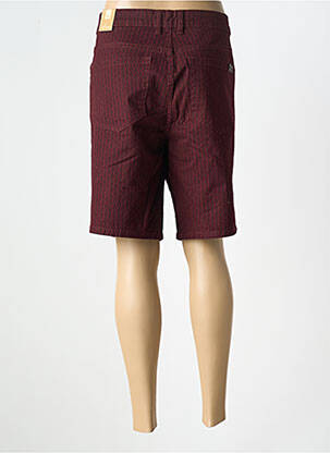 Bermuda tissage popeline taille normale rouge TIBET femme