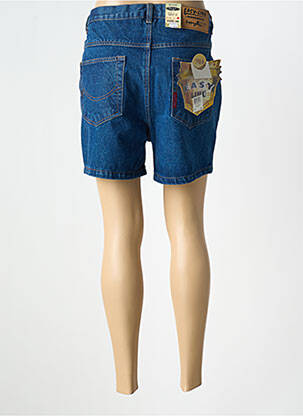 Short tissage denim taille haute bleu EASYLINE femme