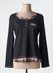 T-shirt noir FRONT DE MER pour femme seconde vue