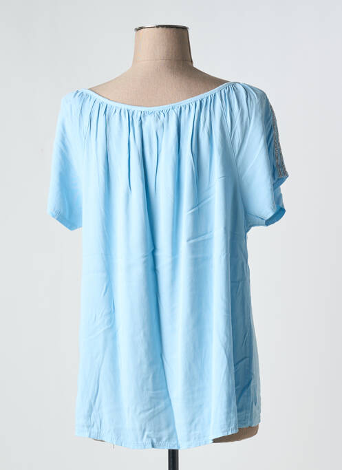 Blouse manches courtes manches courtes bleu DREAM VALLEY femme