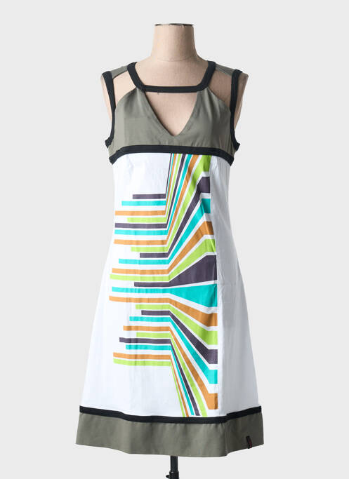 Robe mi-longue sans manche sans manche blanc PYGMEES femme