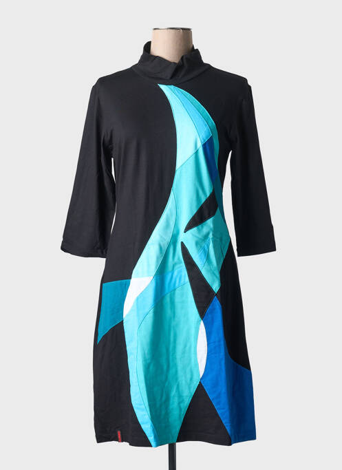 Robe courte manches 3/4 manches 3/4 noir PYGMEES femme