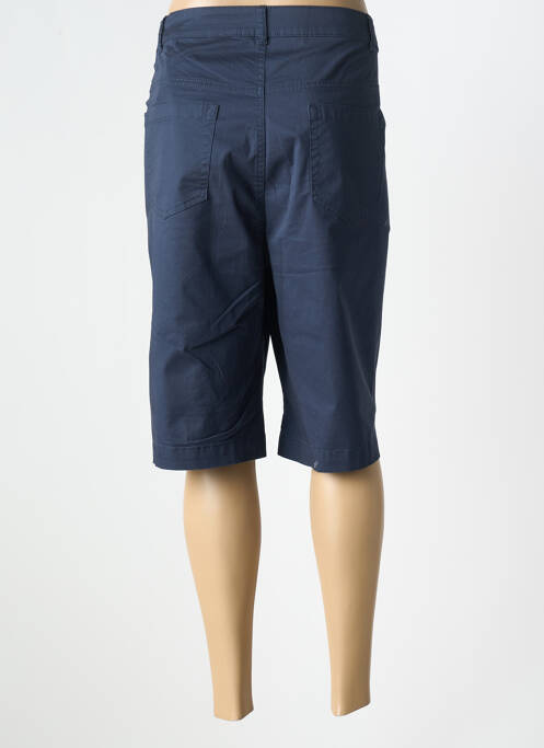 Bermuda tissage popeline taille normale bleu CISO femme