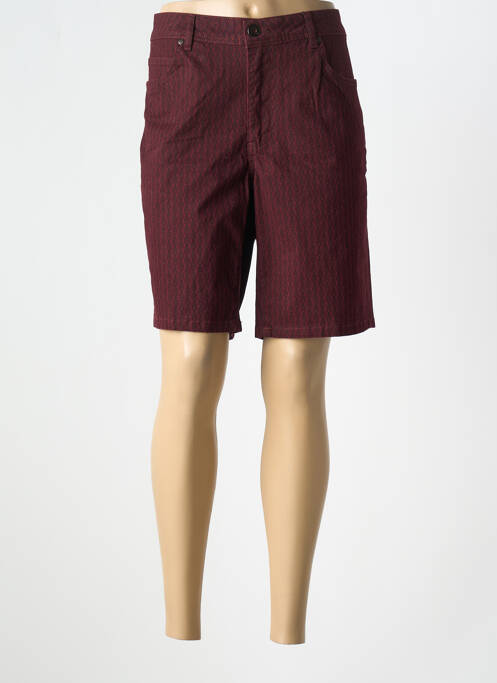 Bermuda rouge TIBET pour femme