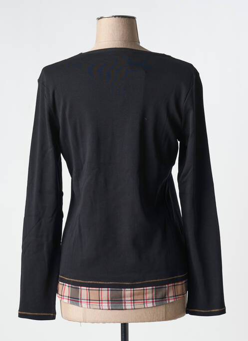 T-shirt noir FRONT DE MER pour femme