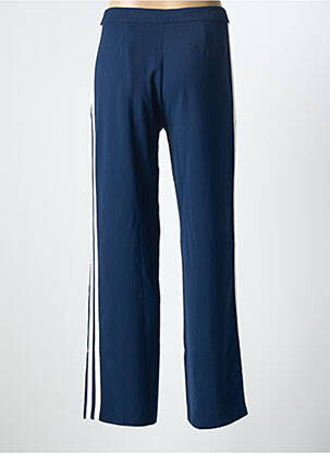 Pantalon droit taille à pinces taille normale bleu TEDDY SMITH femme