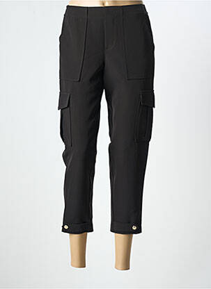 Pantalon 7/8 taille haute taille haute noir LE TEMPS DES CERISES femme
