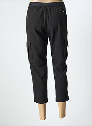Pantalon 7/8 taille haute taille haute noir LE TEMPS DES CERISES femme