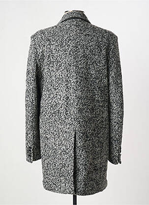 Manteau long epaulette sans capuche gris ELEVEN PARIS homme