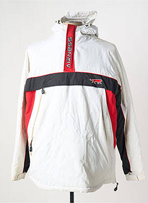 Doudoune poches a capuche blanc AIRNESS homme