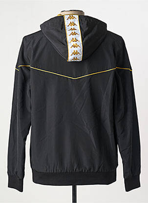 Coupe-vent finition intérieure doublure satiné a capuche noir KAPPA homme
