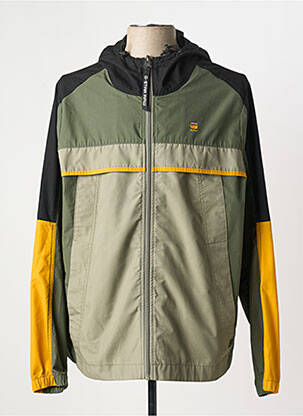 Coupe-vent poches a capuche vert G STAR homme