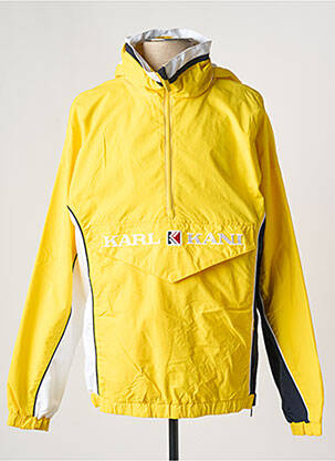 Coupe-vent poches a capuche jaune KARL KANI homme